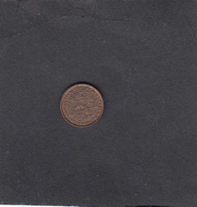 Beschrijving: 1/2 Cent WILHELMINA 